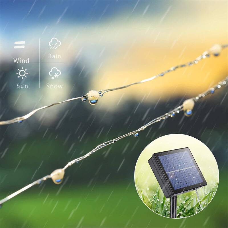 EtoilesSolaires - Solar Star String Lights for Gardens
