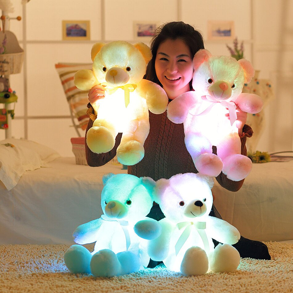 GlowBuddy - Cuddly LED Night Light Teddy Bear for Kids