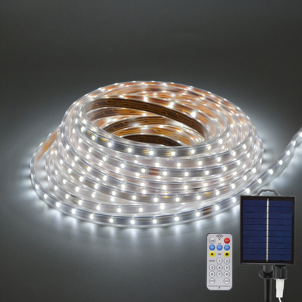 SolarFlex Light - Flexible Solar LED Strip with Remote Control for Outdoor Use