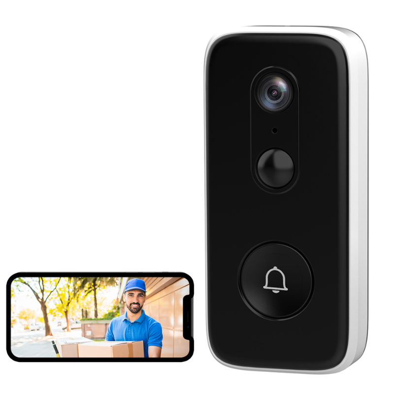SecureHome CameraPorte - Sonnette Connectée 3MP avec WiFi