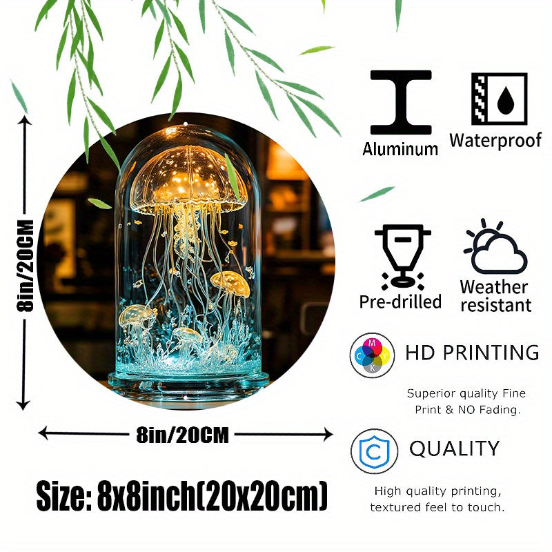CrystalJelly Lamp - Artistic Glass Jellyfish Lamp