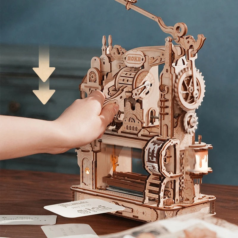 PressMaster 3D Puzzle - DIY Historical Printing Press Building Kit