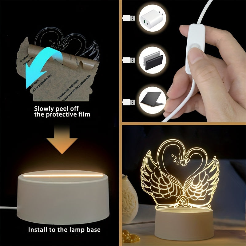 SwaneLume - 3D Swan LED USB Table Lamp