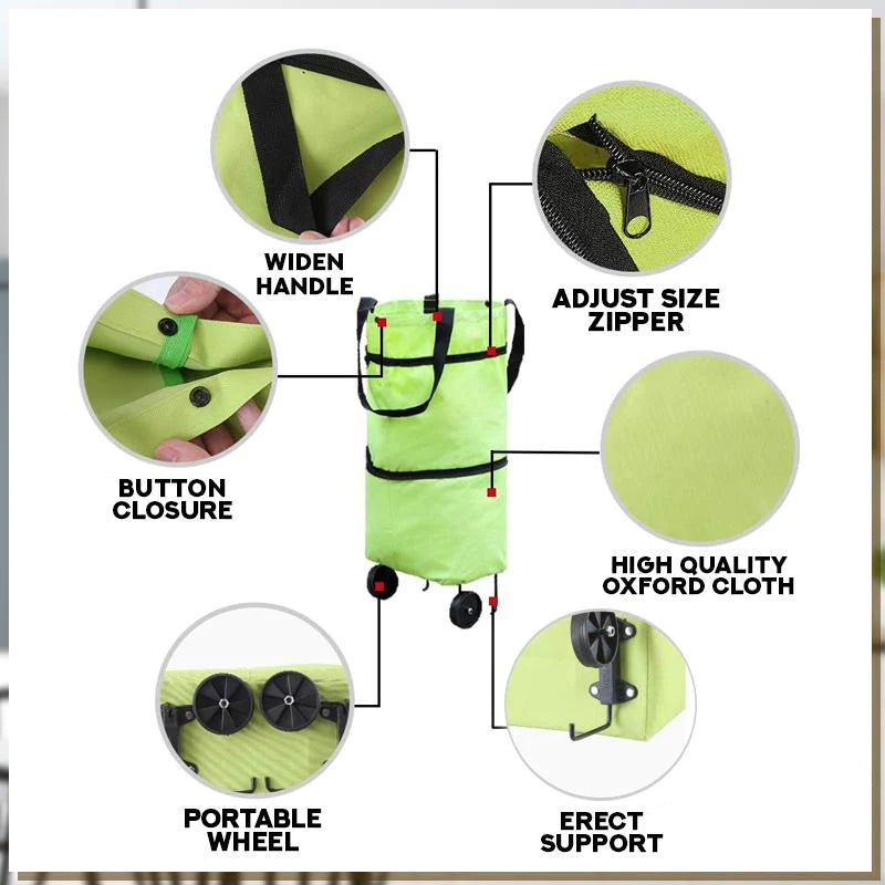 SmartCart - Chariot Courses Convertible à Roulettes