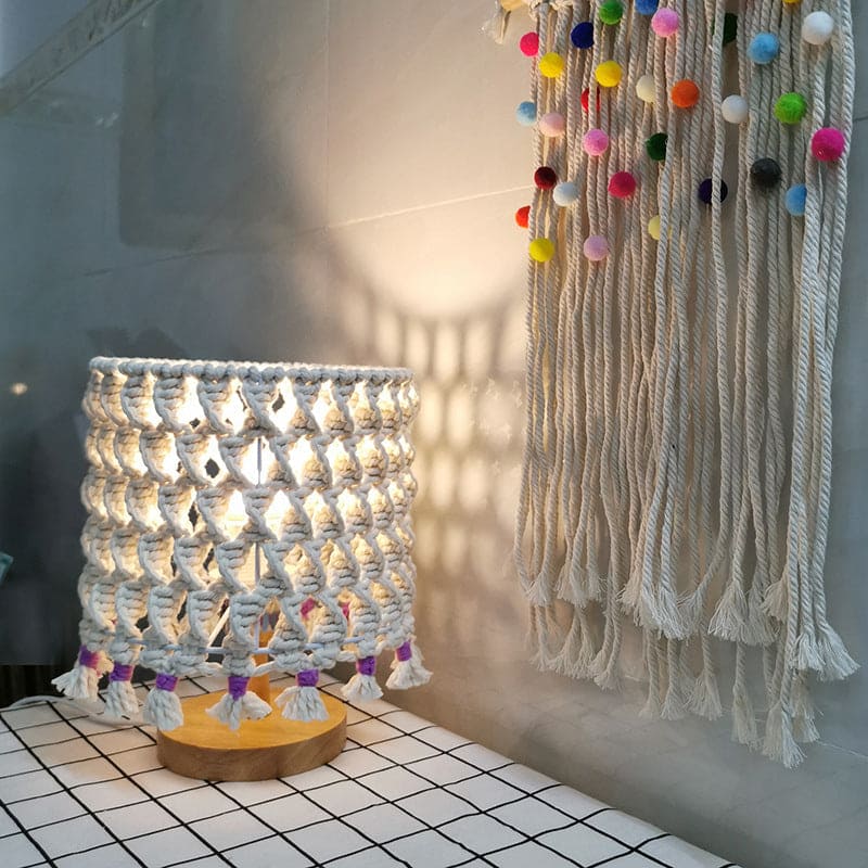 LightWave - Handmade Woven Rope Lamp for a Cozy Ambience
