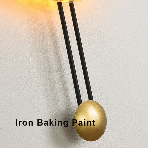 AuraLight - Black LED Wall Light with Sleek Circular Design