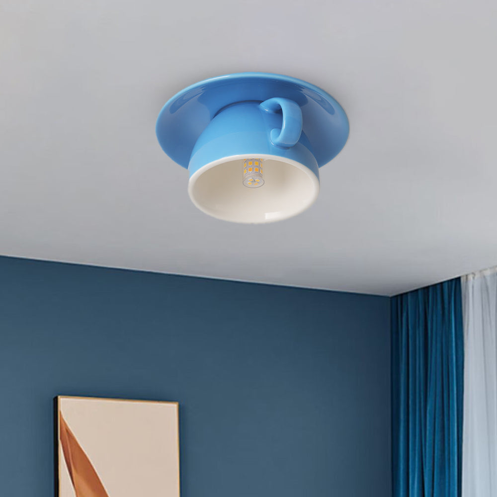 VibrantGlow - Colorful Ceramic Chandelier in Morandi Design