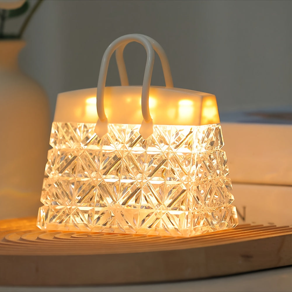 GlowSquare - Square LED Table Lamp with Polished Finish