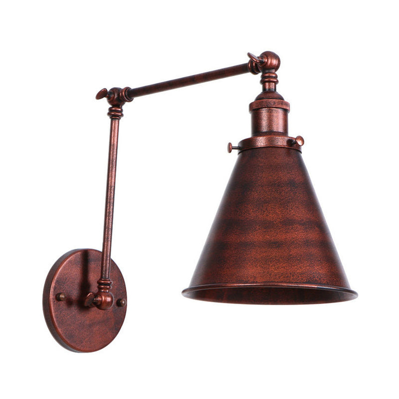 IndustrialFarm - Black and Rust Industrial Wall Sconce