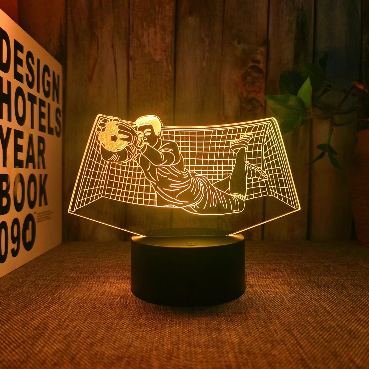 KeeperGlow - 3D Goalkeeper Night Light with Touch Control
