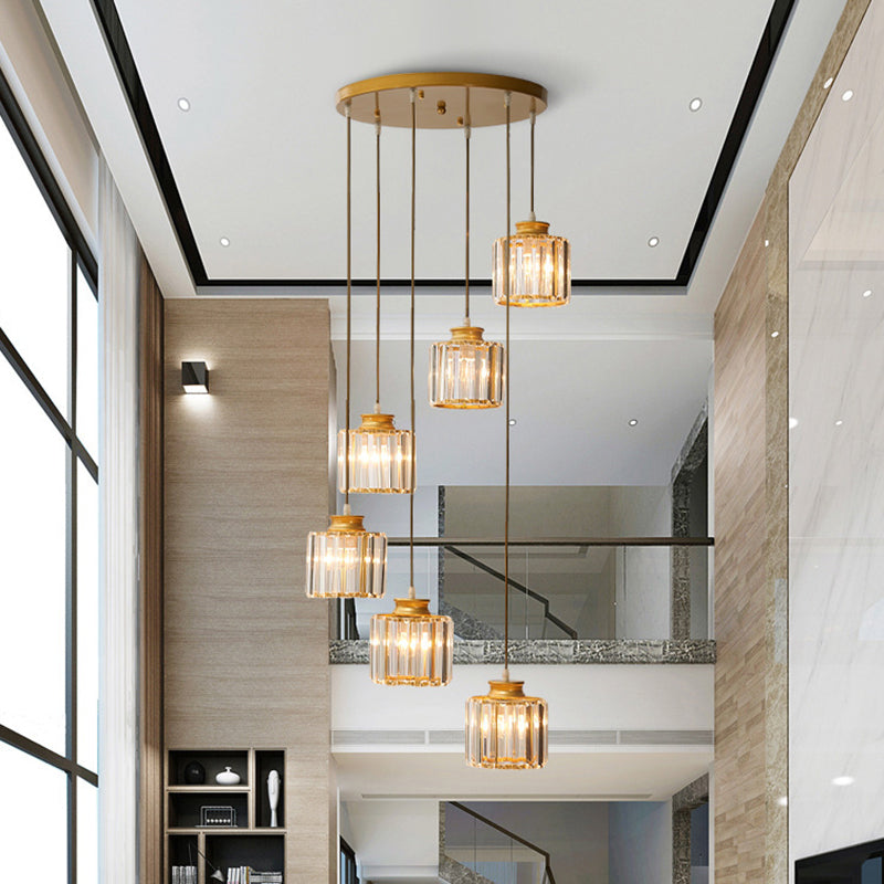 LumiDrum Pendant - Crystal Chandelier for a Modern Interior