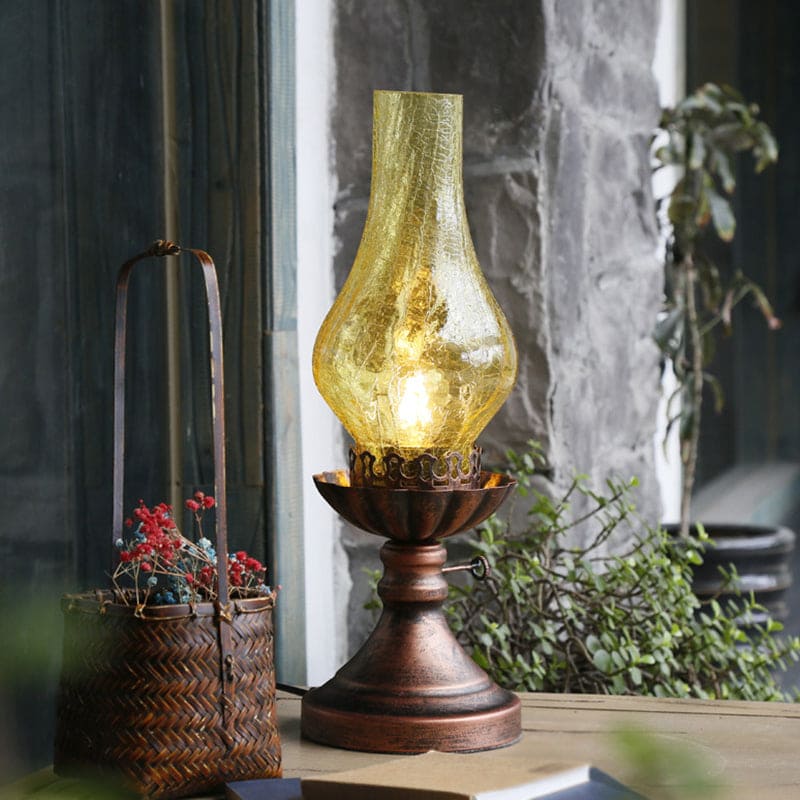 GlowThijs - Retro Crackled Glass Ambient Lamp