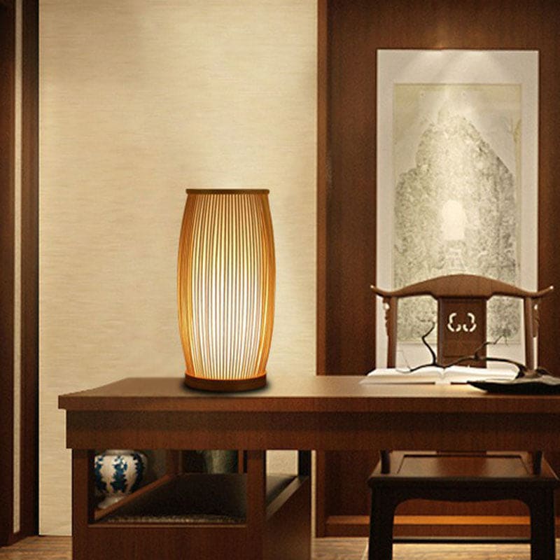 Bamboo Bright - Natural Bamboo Table Lamp for a Warm Ambience