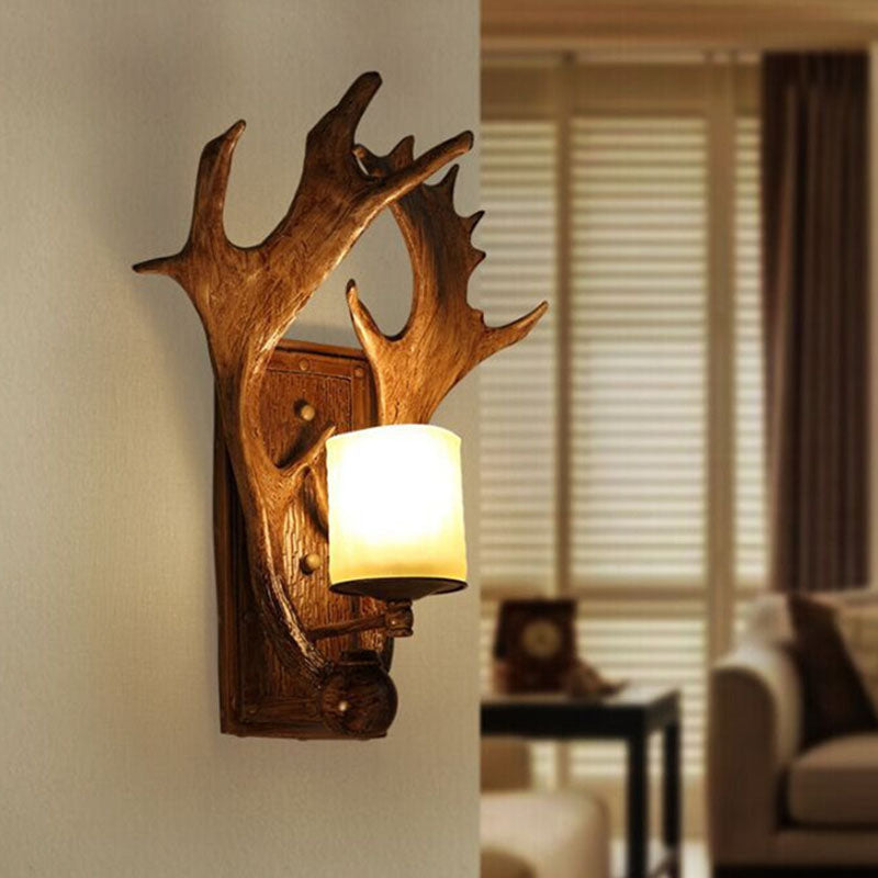 RusticAntler - Rustic Antler-Shaped Wall Lamp