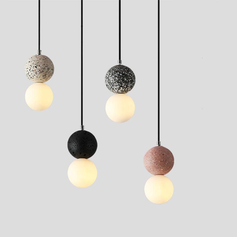 Aurora Glow - Luxury LED Pendant in Black and White