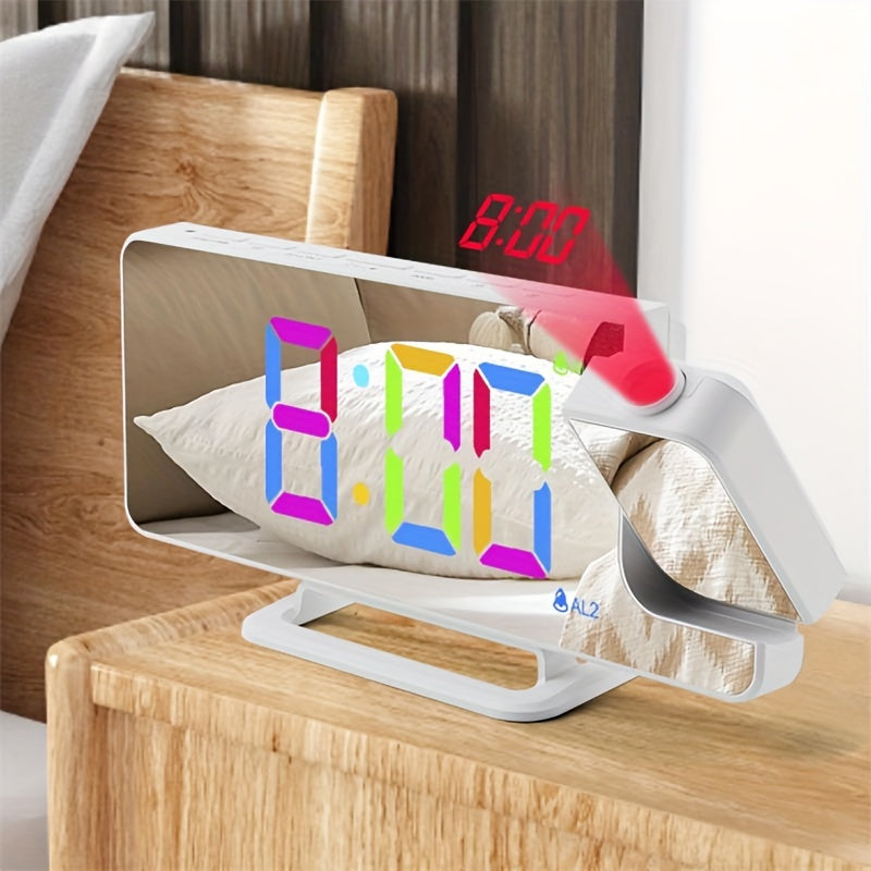 RGBProjector Clock - RGB Projection Alarm Clock with Dual Alarm