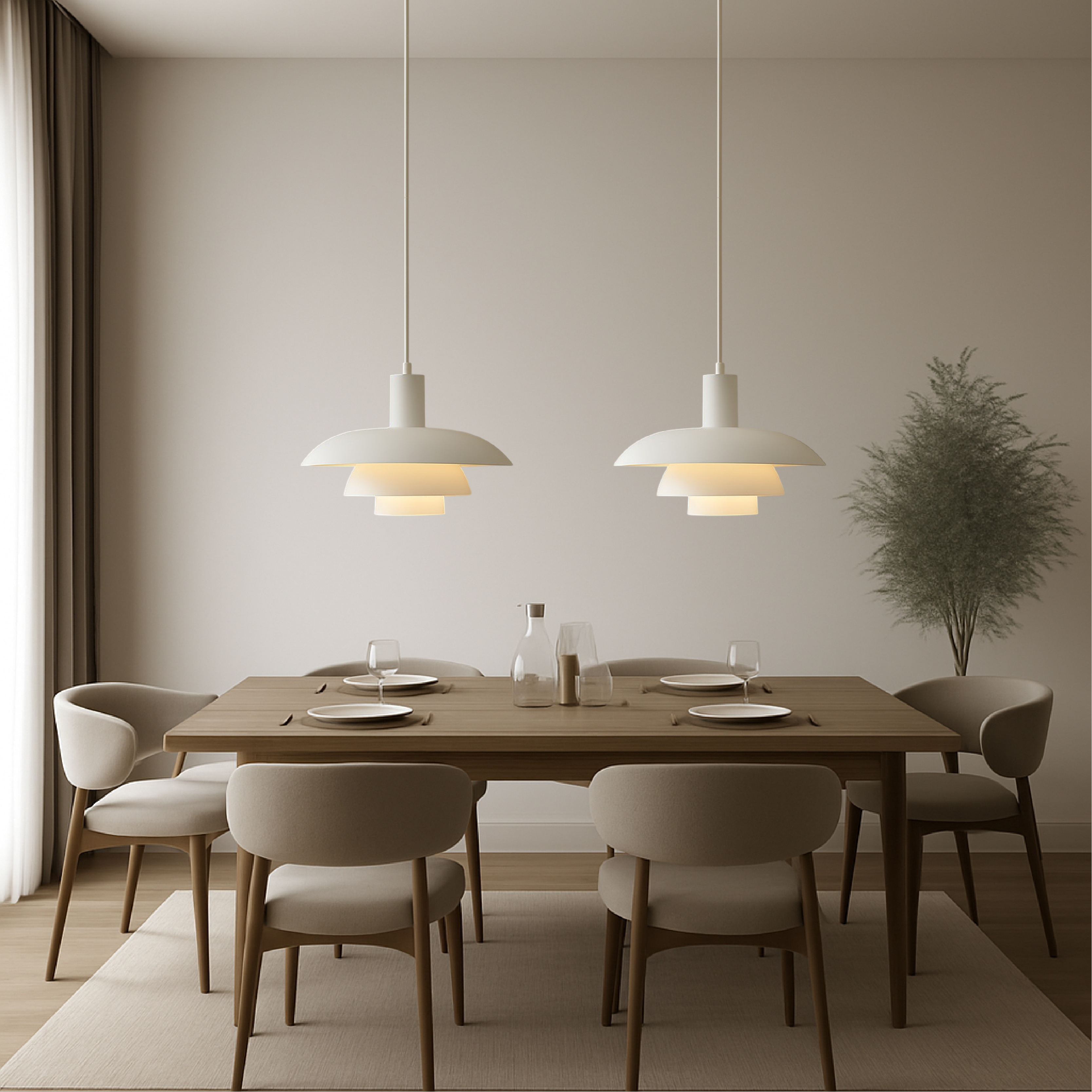 Lampe suspendue de style danois d'Irda