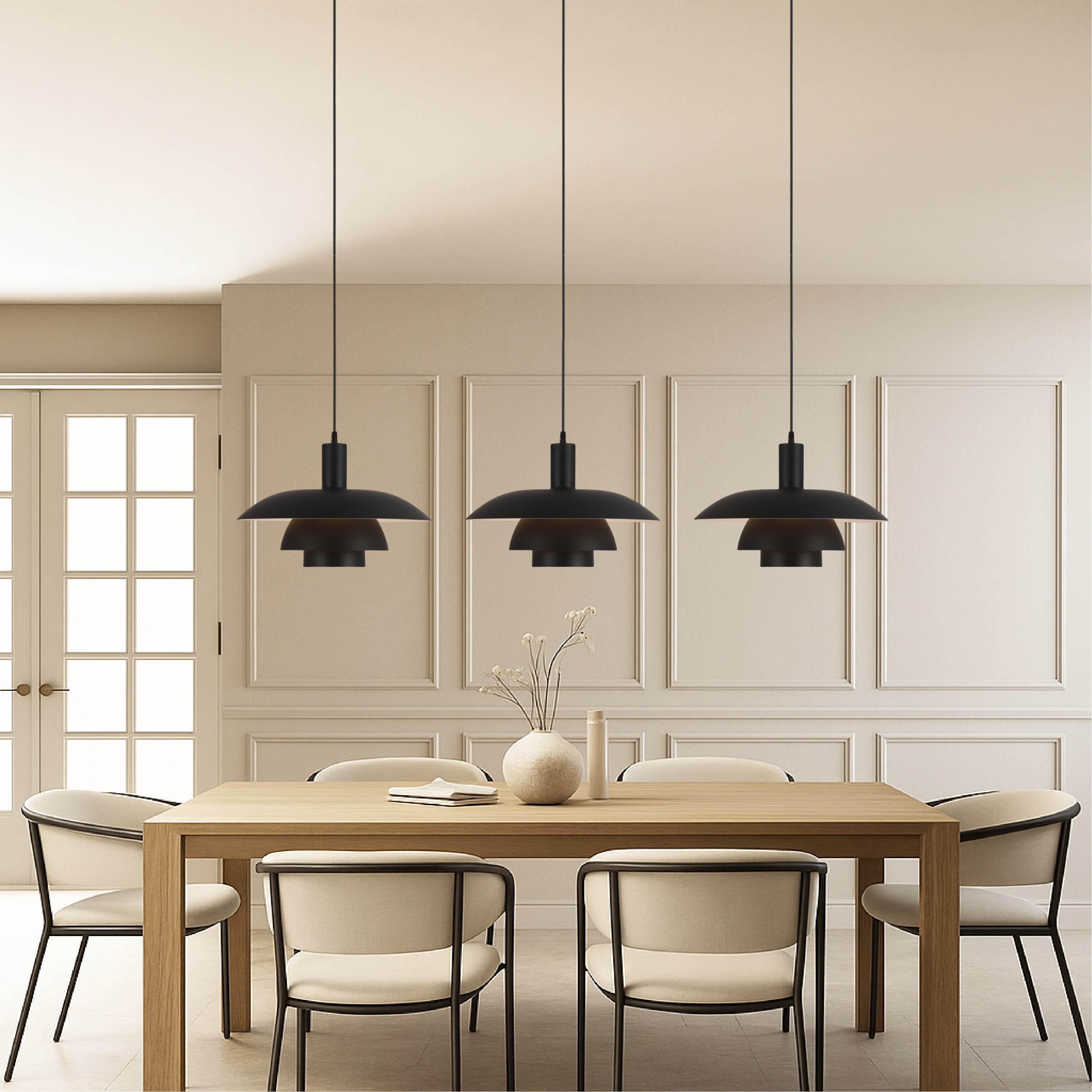 Lampe suspendue de style danois d'Irda