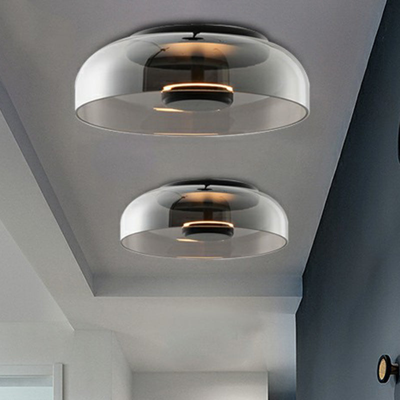 Yamberglaze - Glass Ceiling Light with Warm LED Lighting