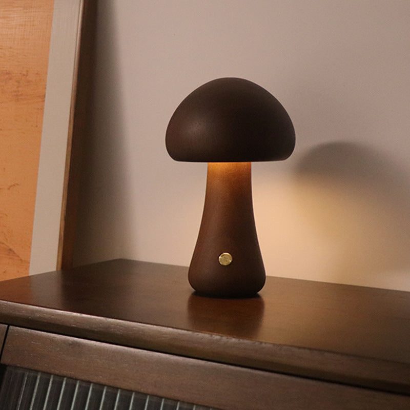 Faunwood - Wireless Wooden Mushroom LED Night Light