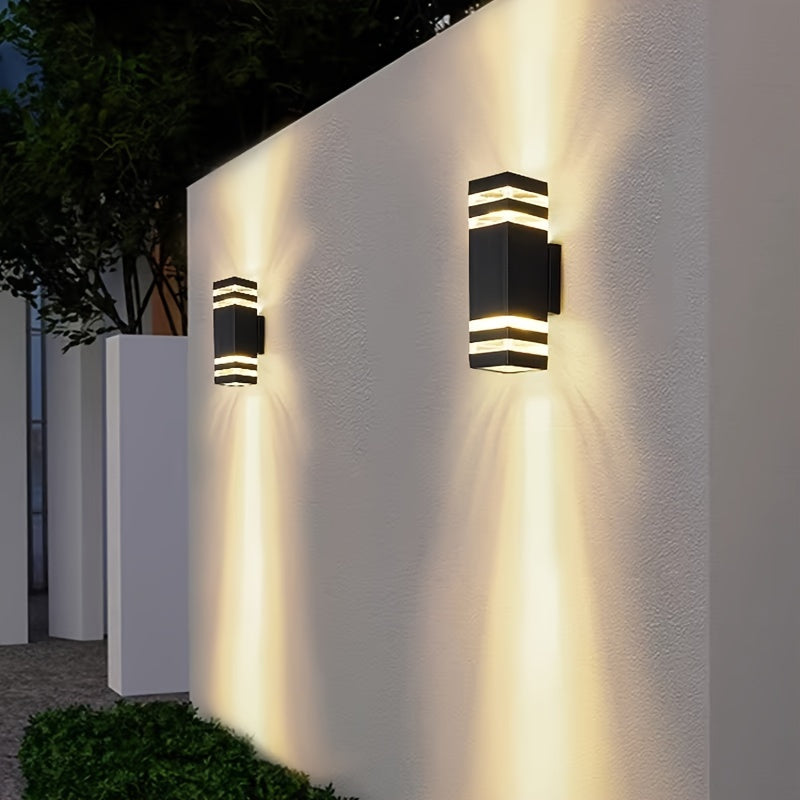 DualWall Lamp - Modern Dual-Beam Outdoor Wall Light
