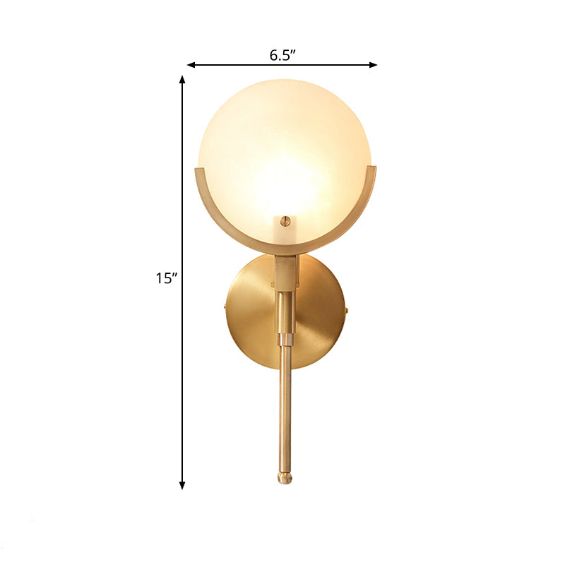 Colonial Charm - Luxury Copper and Opal Glass Wall Sconce