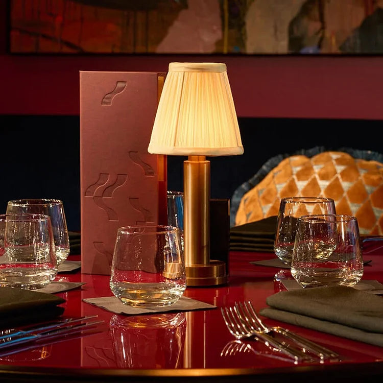 LuxeSilk - Rechargeable Cordless Table Lamp for Cozy Ambiance