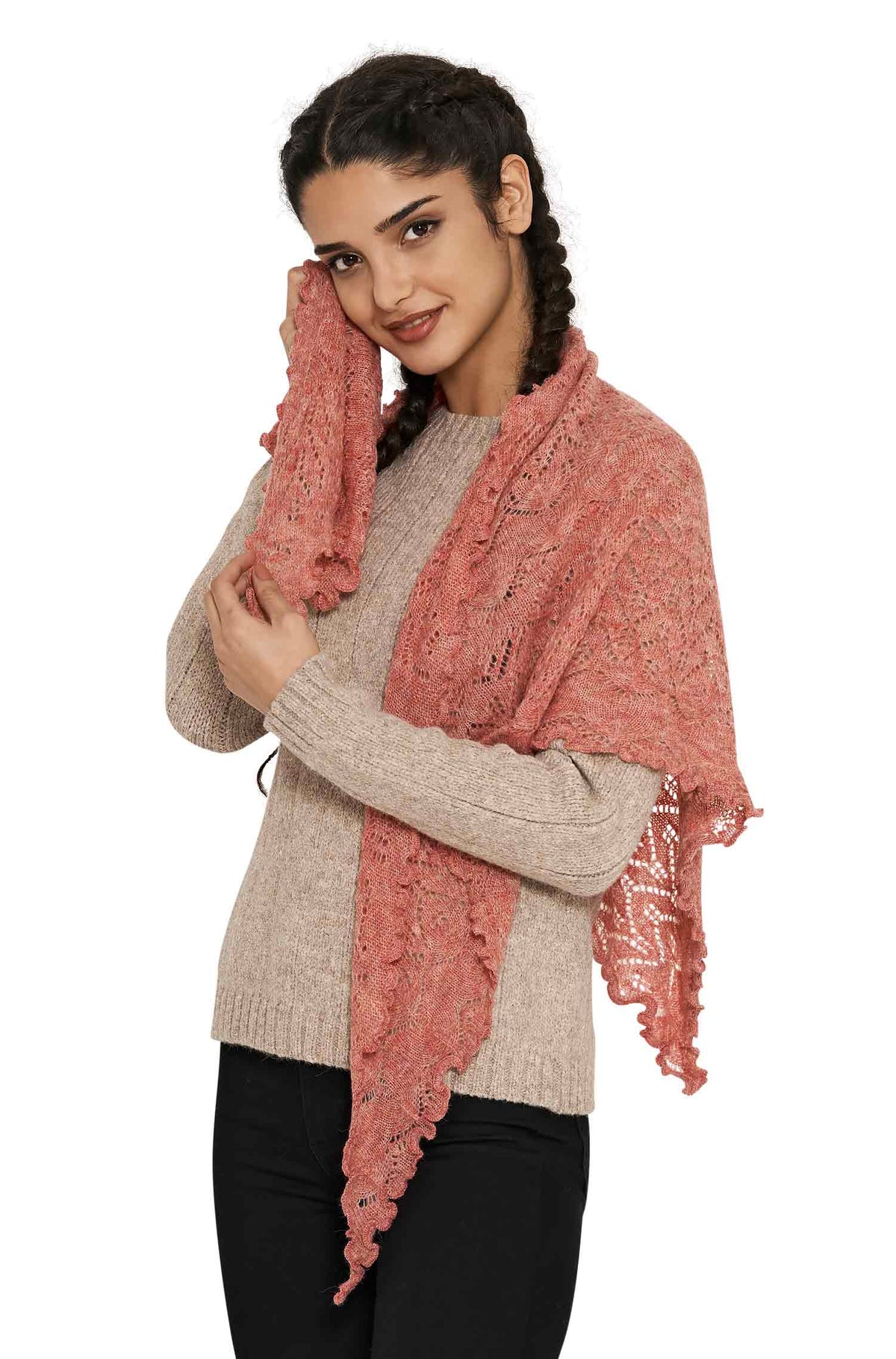 SoftWeave - Lightweight and Elegant Open-Knit Scarf