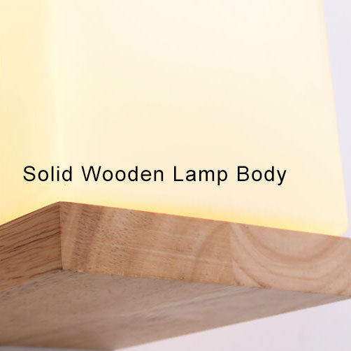 EcoChic - Wooden Cube Wall Sconce with Modern, Sustainable Design