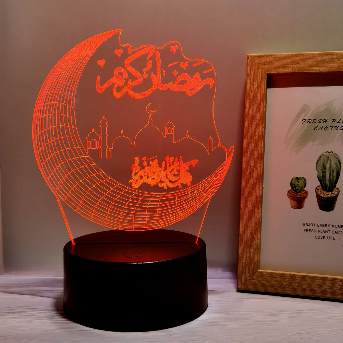 MoonPalace - 3D Touch Moon Lamp with 7 Colors for Magical Ambience