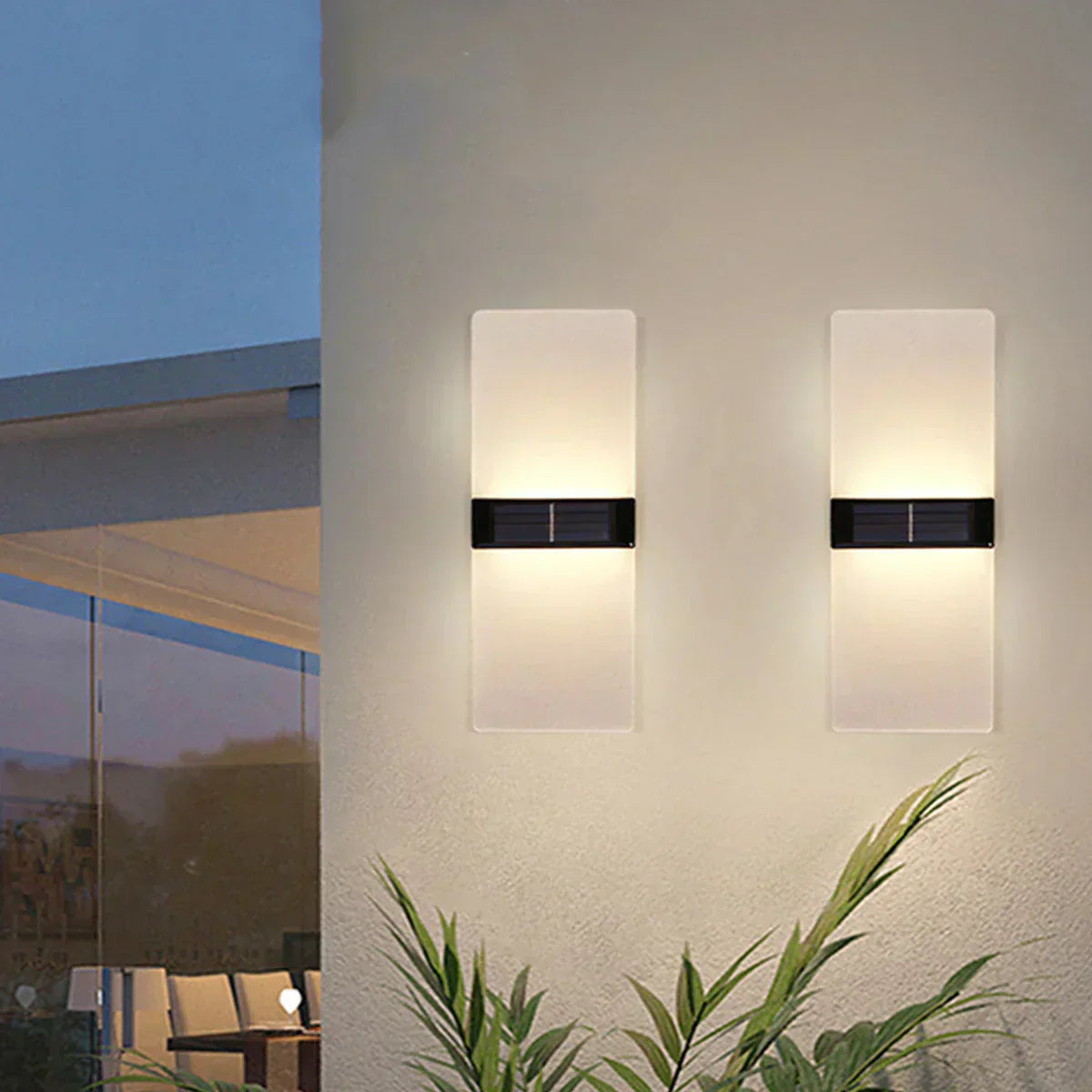 SolarWallGlow - Applique Murale Solaire pour Éclairage Extérieur