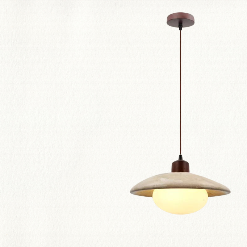 TranquilGlow Chandelier - Wabi-Sabi Stone Chandelier for a Calming Glow
