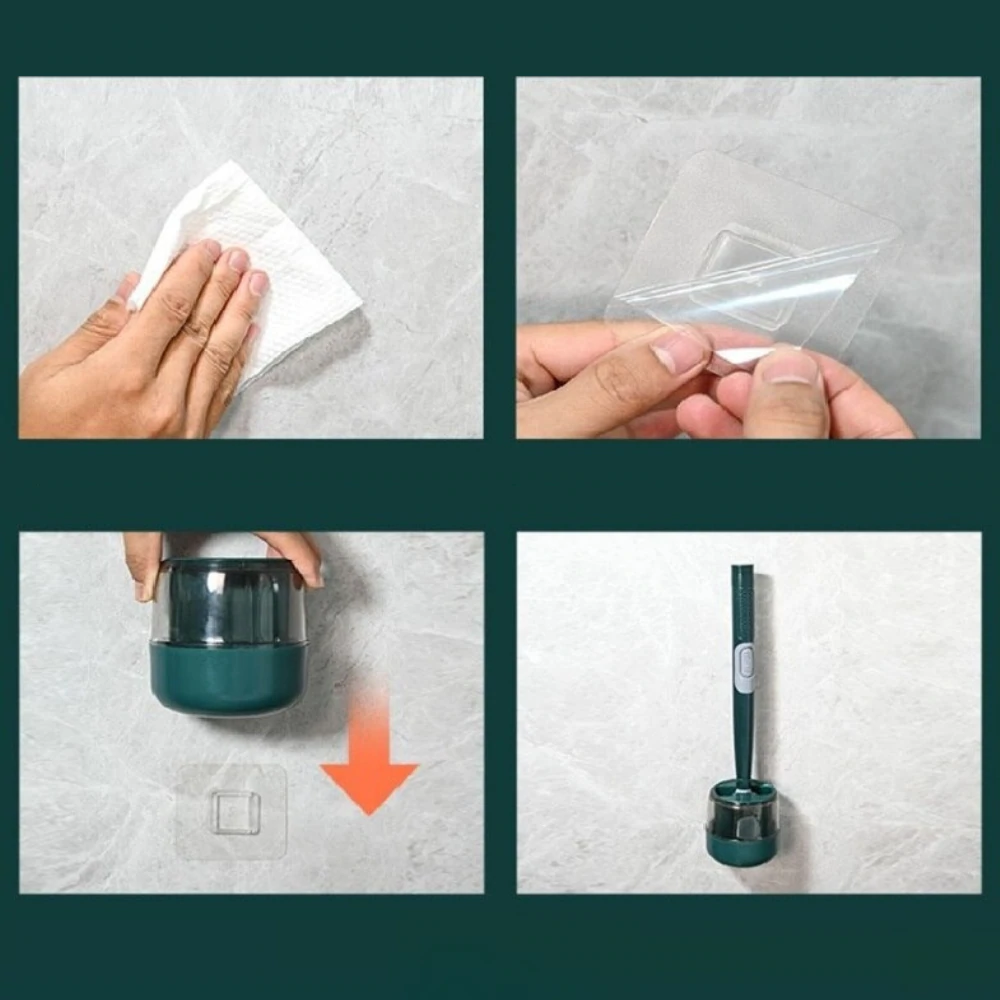 BristleFlex - Flexible Toilet Brush with Built-In Cleaner Dispenser