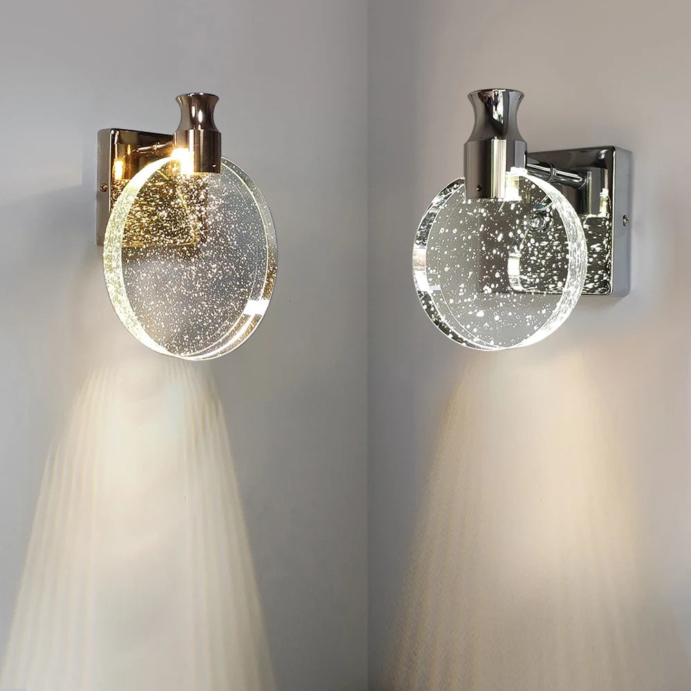 LumièreCéleste - Elegant Gold Wall Sconce for Warm Interiors