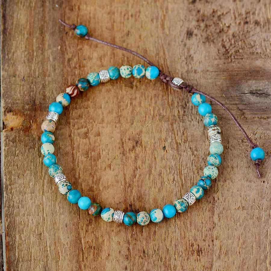 Energy - Natural Jasper Stone Bead Bracelet