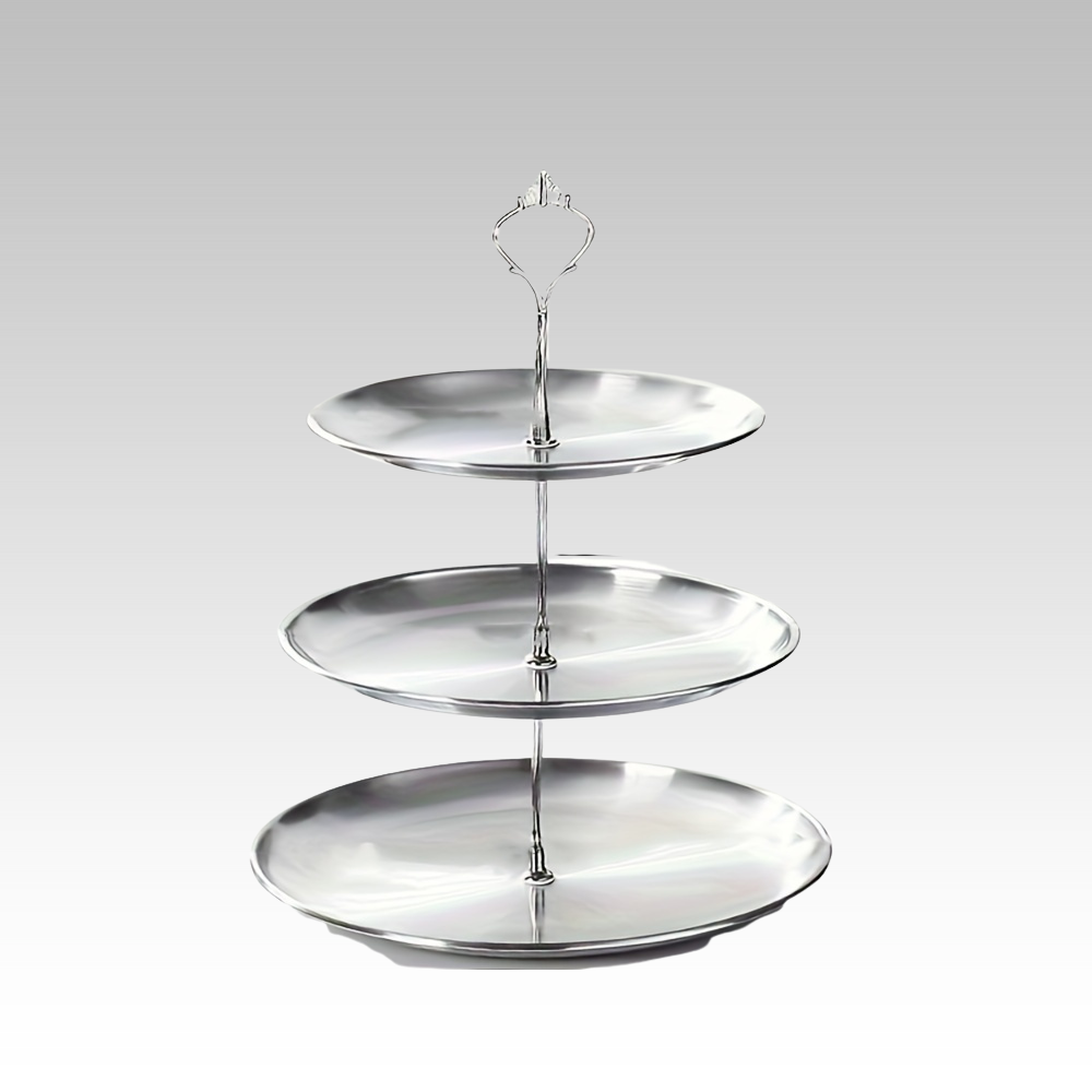 SteelTower - Stainless Steel Tiered Serving Stand for Parties