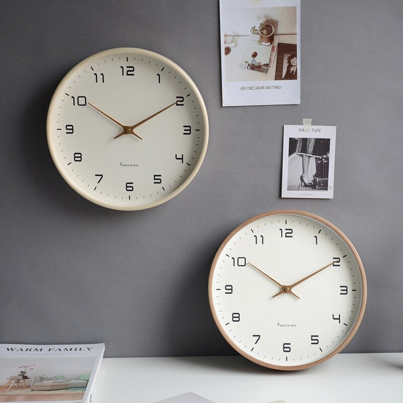 Kallvira - Solid Wood Scandinavian Wall Clock with Timeless Design