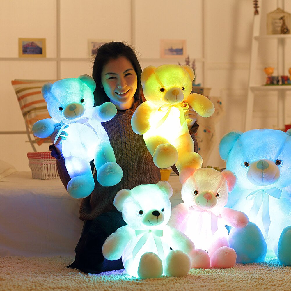 GlowBuddy - Cuddly LED Night Light Teddy Bear for Kids
