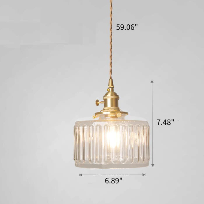 CrystalGlare - Vintage Crystal Glass Pendant Light