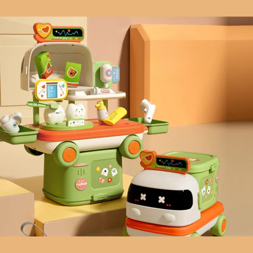 AdventureTruck - 2-in-1 Toy Truck and Creative Play Station