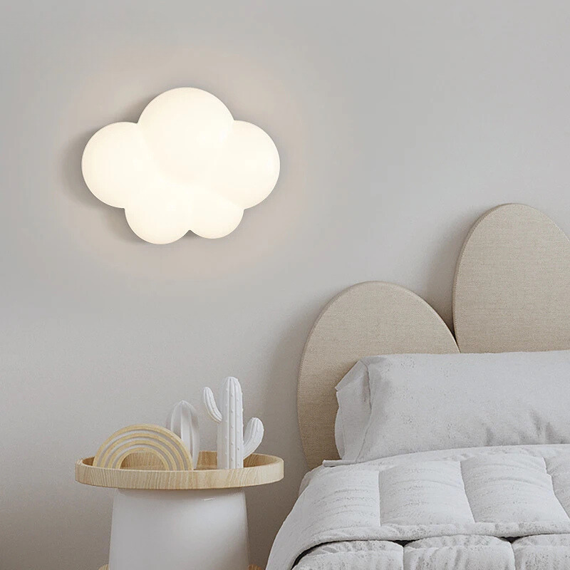 WhiteCloud Lamp - LED Cloud Wall Sconce for Bedroom and Living Room