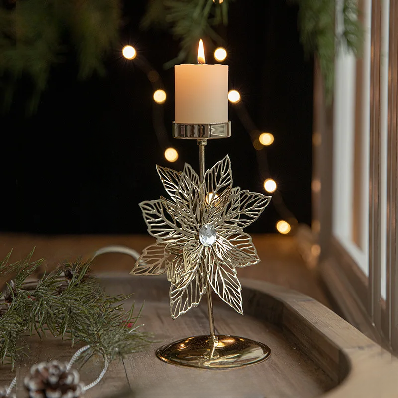 StarGlow Candle Holder - Elegant Golden Candle Holder for the Holidays