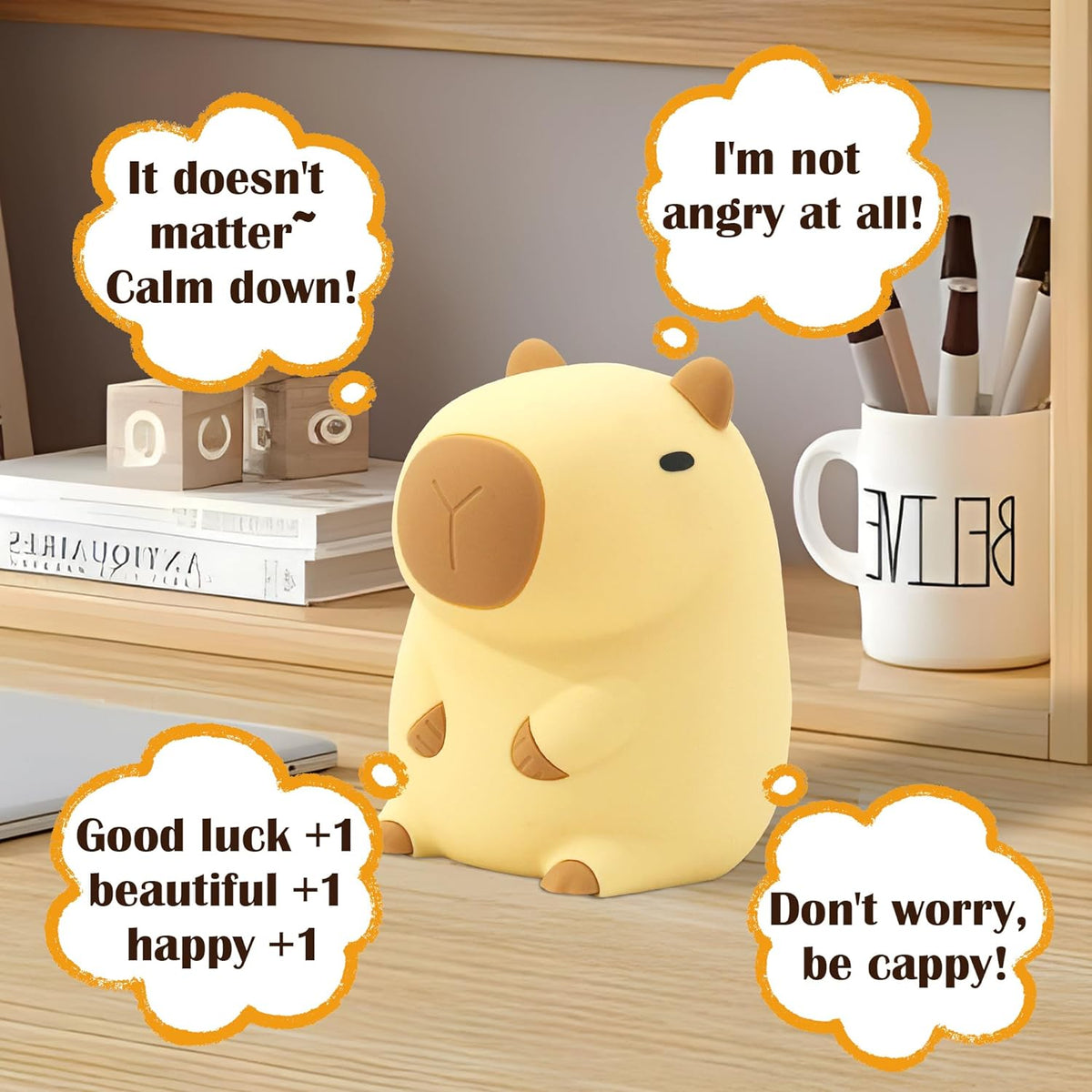 CapySnuggle Light - Soft Silicone Capybara Night Light