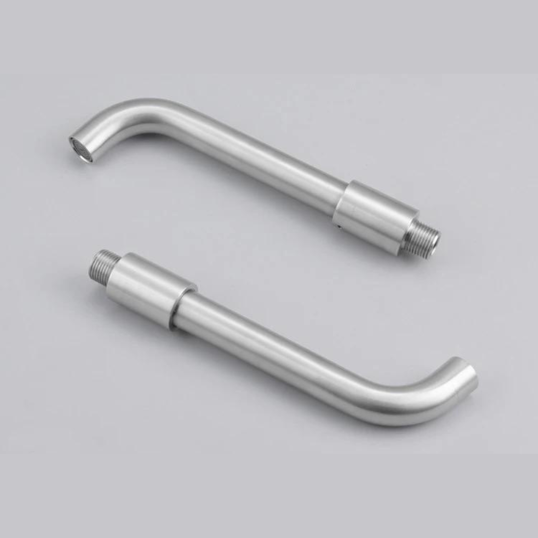 Wall-Mounted Basin Faucet - Modern Brushed Nickel Mixer for Bathrooms
