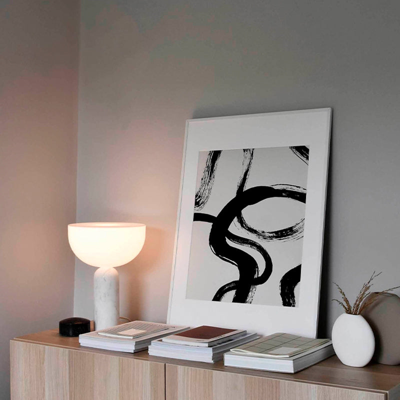 MarbleLuxe Lamp - Marble Table Lamp with Gold Accents
