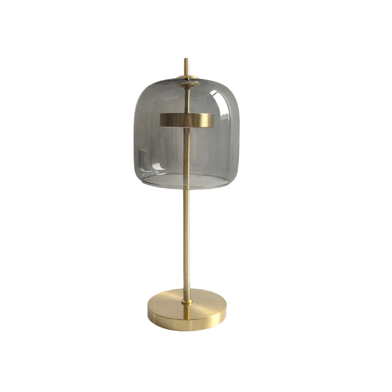 ChicNordik - Luxury Glass Table Lamp with Gold Base