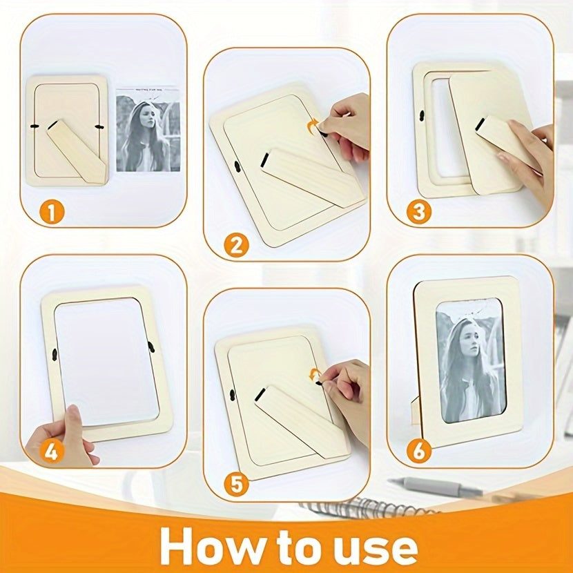 Gallanwood - Set of 10 Customizable Wood Photo Frames