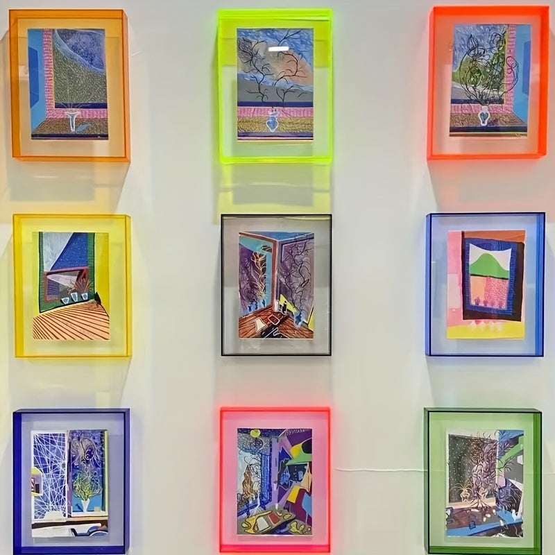 VividFrame - Transparent Colored Photo Frame for Wall & Table