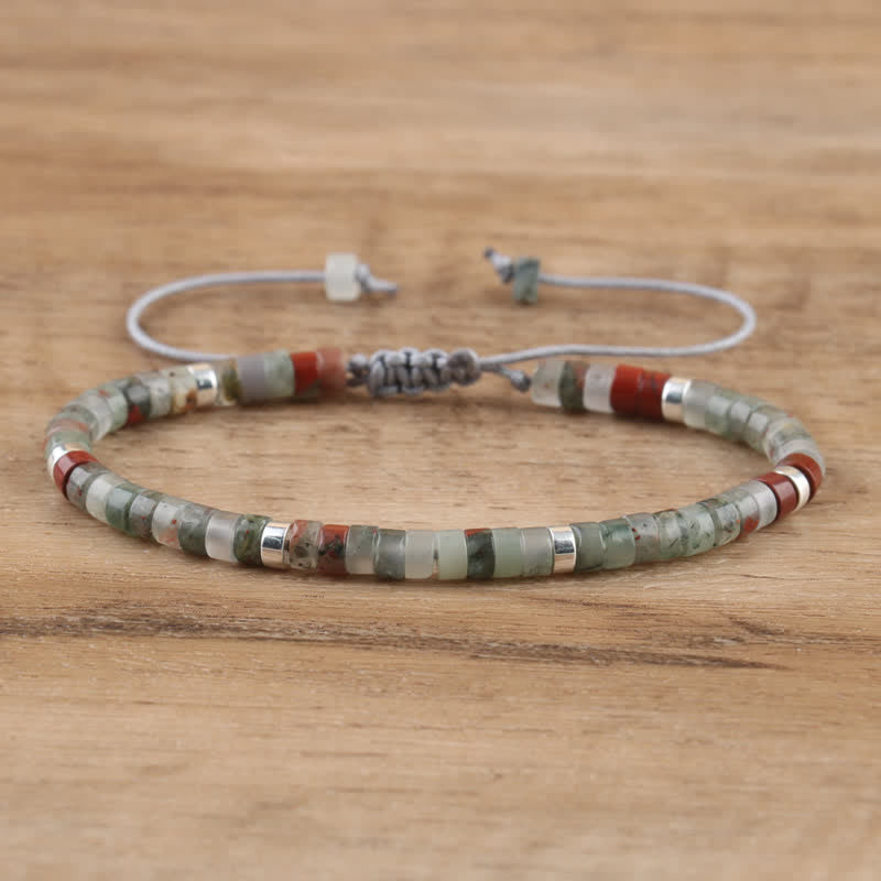 Seraphina - Bracelet tressé en pierres naturelles 2,4 mm
