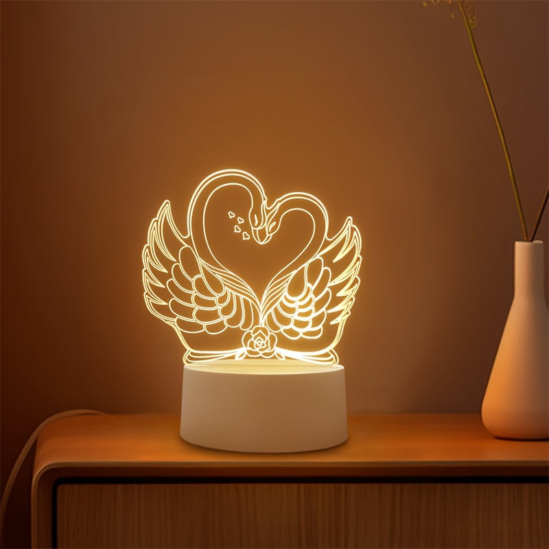 SwaneLume - 3D Swan LED USB Table Lamp